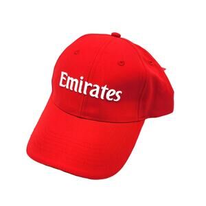 NWT Emirates Red and White Microfibre Baseball Cap